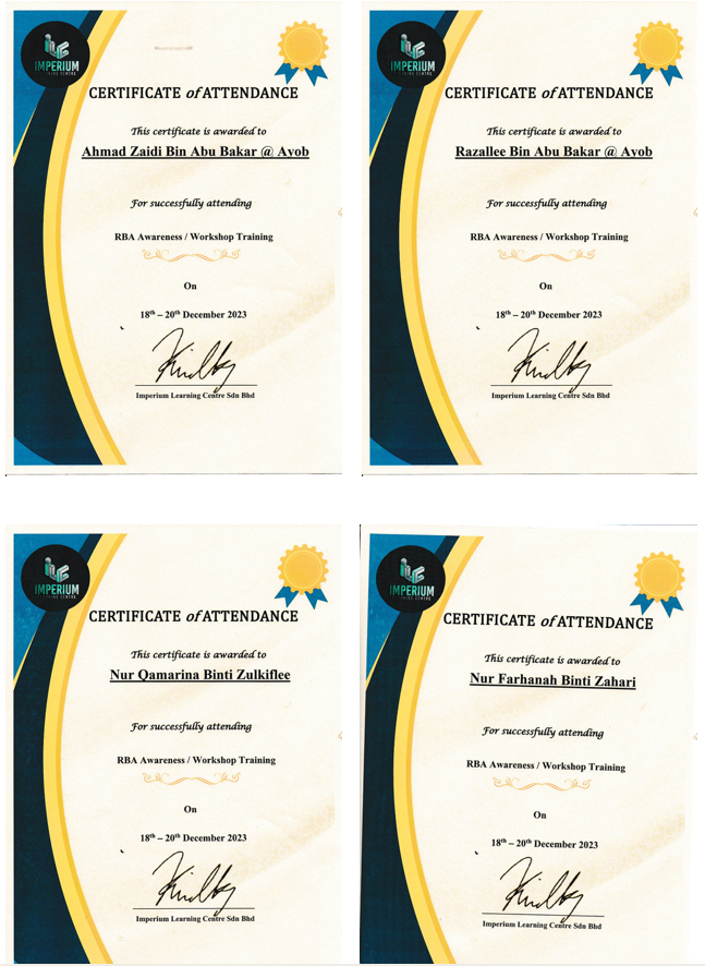 RBA Awareness Certificate